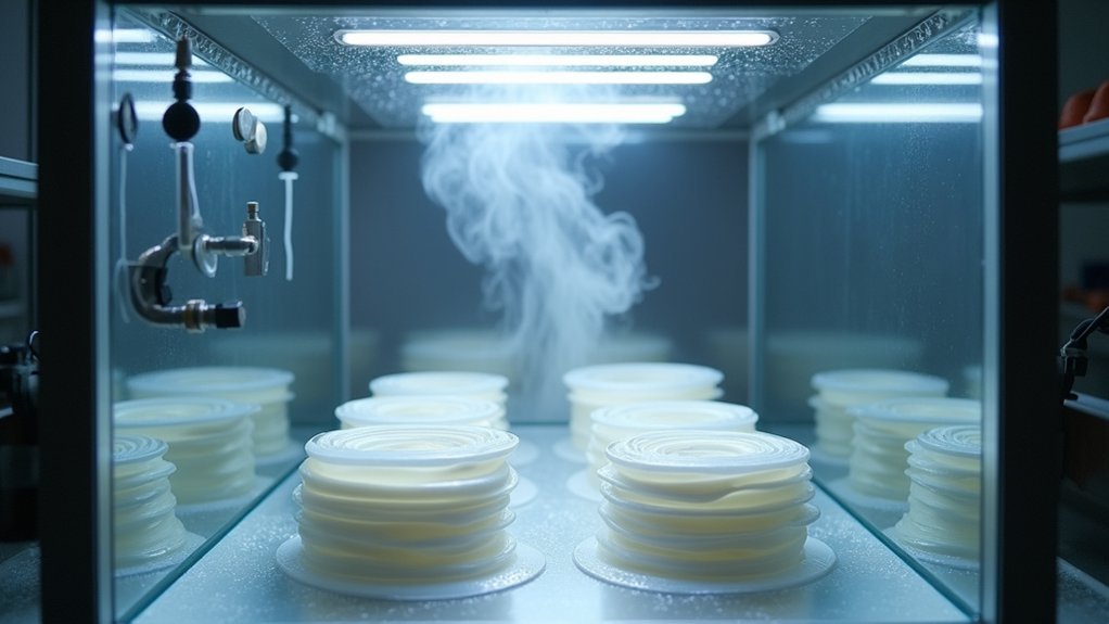 vapor bath chamber setup