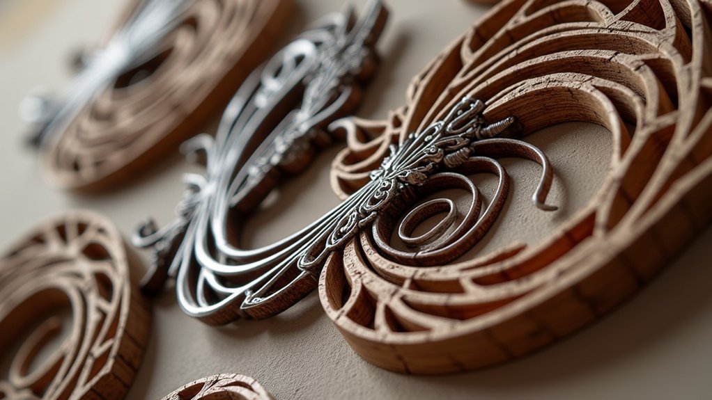 creative wood metal prints