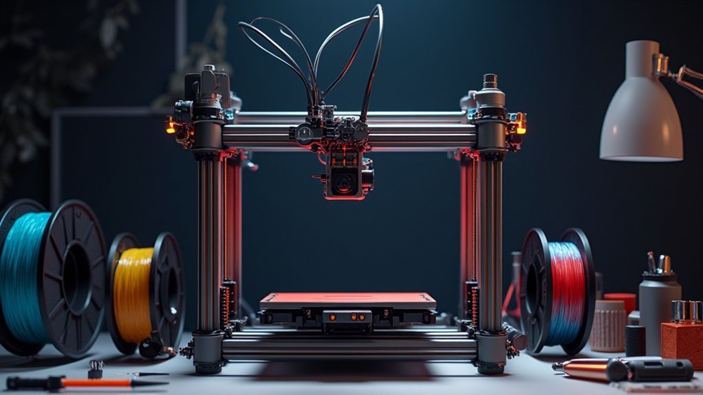 efficient multi material printing system