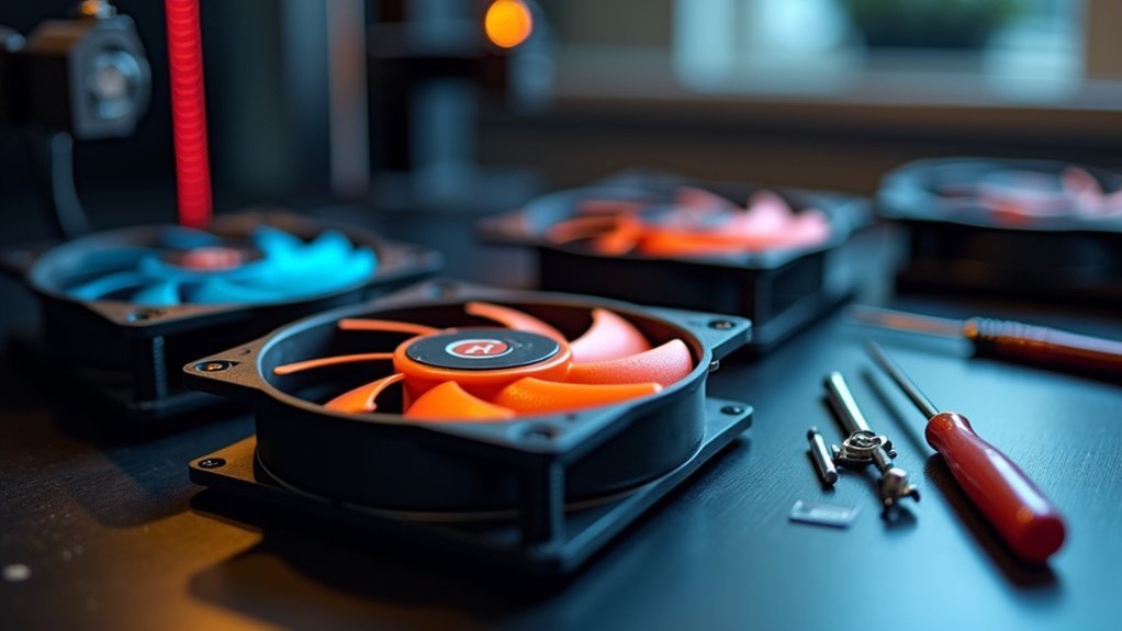 install quiet cooling fans