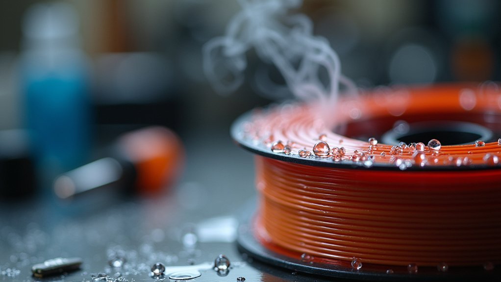 moisture absorption in filaments