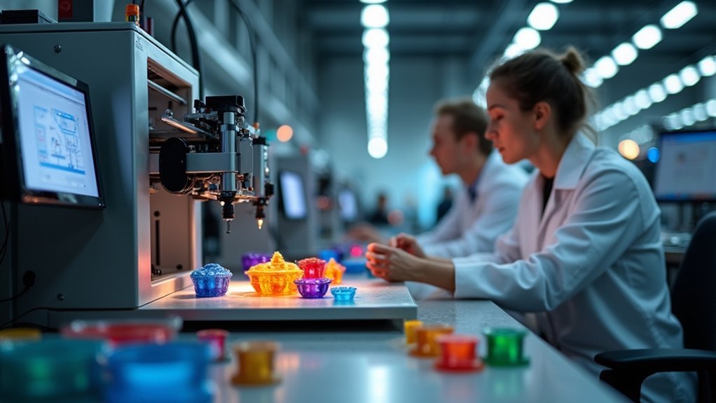 precision components with resin