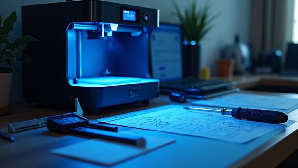 prepare workspace heat printer