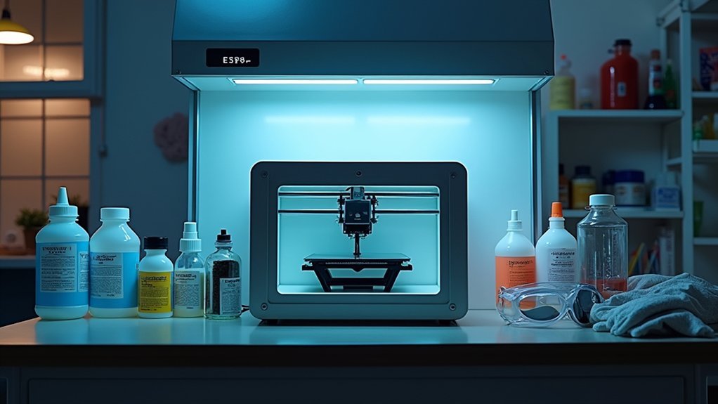 safe resin printing setup