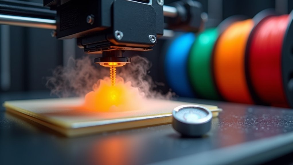 temperature control for adhesion