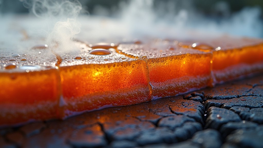 thermal stress disrupts adhesion