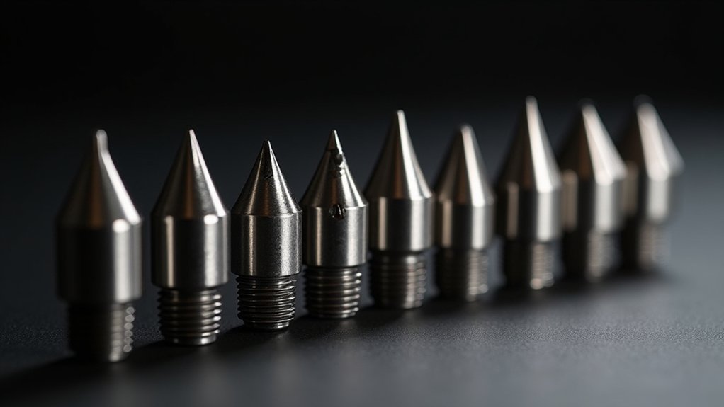 top abrasive filament nozzles