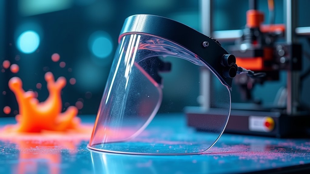 chemical splash face shields