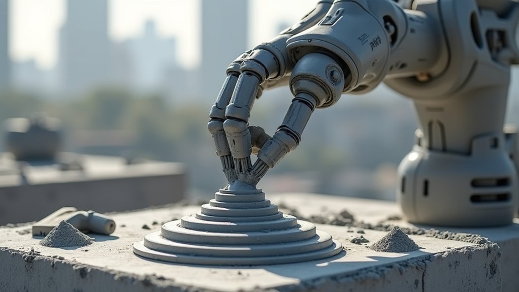 precision robotic concrete printing